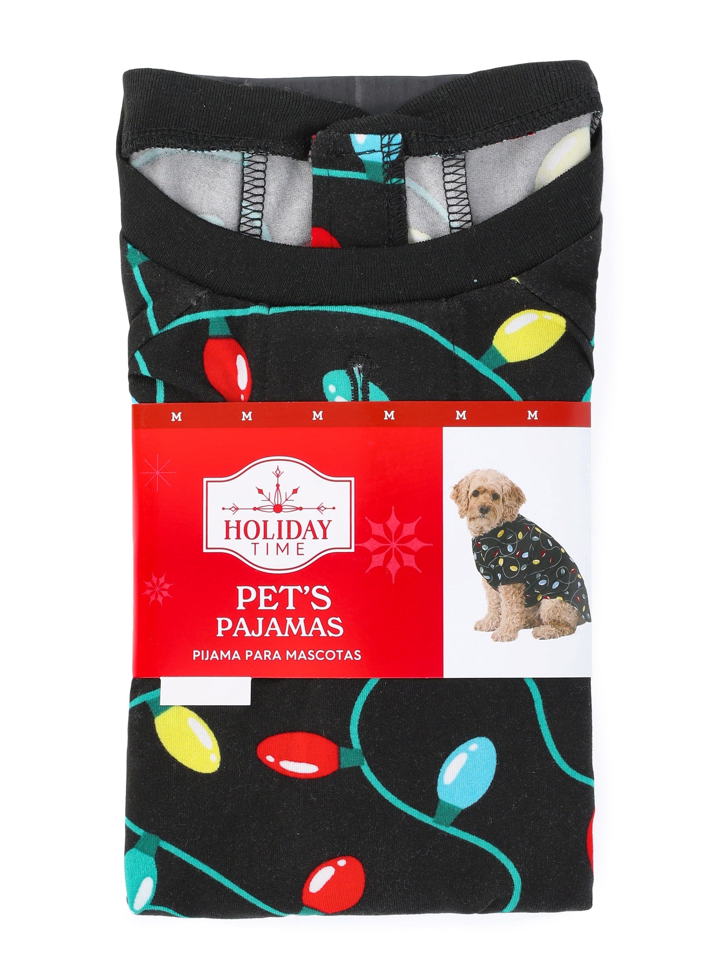 Holiday Time Pet Matching Family Merry and Bright Pajamas, 1-Piece, Sizes XS-2XL
