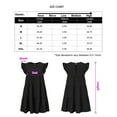 thumbnail image 4 of Maternity Dresses Casual Babydoll Dress Ruffle Short Sleeve A-Line Flowy Tiered Tunic Mini Dress, 4 of 4