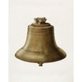 thumbnail image 2 of Schwabe, Erwin 20x24 Black Ornate Wood Framed with Double Matting Museum Art Print Titled - Courthouse Bell 1936, 2 of 4