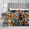 thumbnail image 5 of Blanket Michael Actors B. Jordans Throw Flannel Blankets Warm Soft Cozy Fuzzy Air Conditioning Blanket for Living Room Sofa Bed Gift Blankets for All Seasons 40"x50", 5 of 6