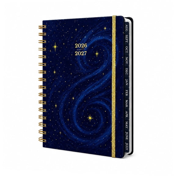 2026-2027 Mid-Year Monthly & Weekly Spiral Planner