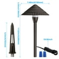 thumbnail image 4 of 4 Pack LED Landscape Lighting, 3W AC/DC 12V Low Voltage Pathway Lights, Bronze Aluminum Housing, 4000K Cool White, 4 of 4