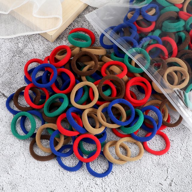 50/100 Uds. Diadema para niños de 3cm, gomas para el pelo de colores sólidos de alta elasticidad, diademas para bebés, accesorios para el cabello, soporte para regalos