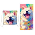 thumbnail image 3 of 2-in-1 Beach Towel Oversized Towel Fine Fibre Towel Transforms Into A Storage Backpack, 3 of 5