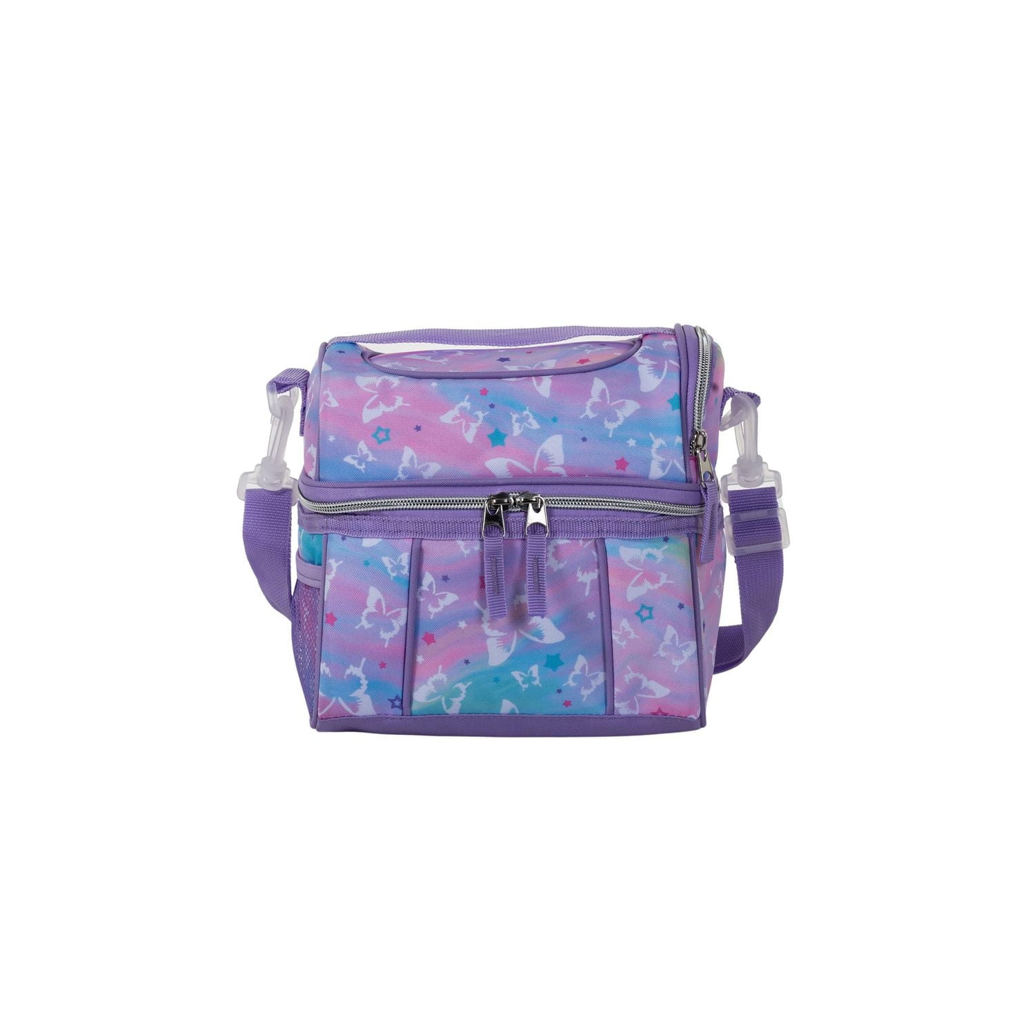 Dome lunch bag, pastel butterflies