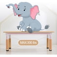 thumbnail image 2 of YUSAZENS Table & 6 Chairs Set – Height Adjustable, Graffiti Desktop, Non-Slip Legs, Multi-Activity Design for Ages 2-10, Perfect for Classroom, 2 of 7