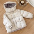 thumbnail image 5 of Xdegoge Toddler Kids Winter Puffer Jacket Hooded Thick Warm Coat Windproof Outerwear with Pockets for Boys Girls Fall Padded Parka Down Snow Wear, 5 of 6