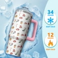 thumbnail image 4 of 30oz Christmas Tree Tumbler with Straw Lid Stainless Steel Insulated Cup Gifts for Home Travel Holiday, 4 of 5