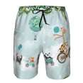 thumbnail image 3 of Pofeuu Animals Riding Across The Sky Prin Men's Swim Trunks Quick Dry Bathing Suit Swimming Board Shorts Mesh Lining Beach Swimwear-Large, 3 of 6