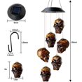 thumbnail image 2 of Halloween Decorative Solar LED Night Light Skull Wind Chime Light (A, Section), 2 of 5