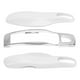 thumbnail image 3 of Funda para mando a distancia de coche, cubierta protectora embellecedora para Porsche 911/Panamera Macan Boxster (blanco y plateado), 3 of 5