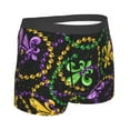 thumbnail image 4 of Uemuo Mardi Gras6 Pattern Men's Boxer Briefs,Trunk Anti-Chafing,Comfortable, Durable, and Stylish Underwear-, 4 of 9