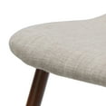 thumbnail image 6 of Camden Mid Century Fabric Dining Chairs with Dark Walnut Wood Finished Legs, Set of 2, Wheat, 6 of 6