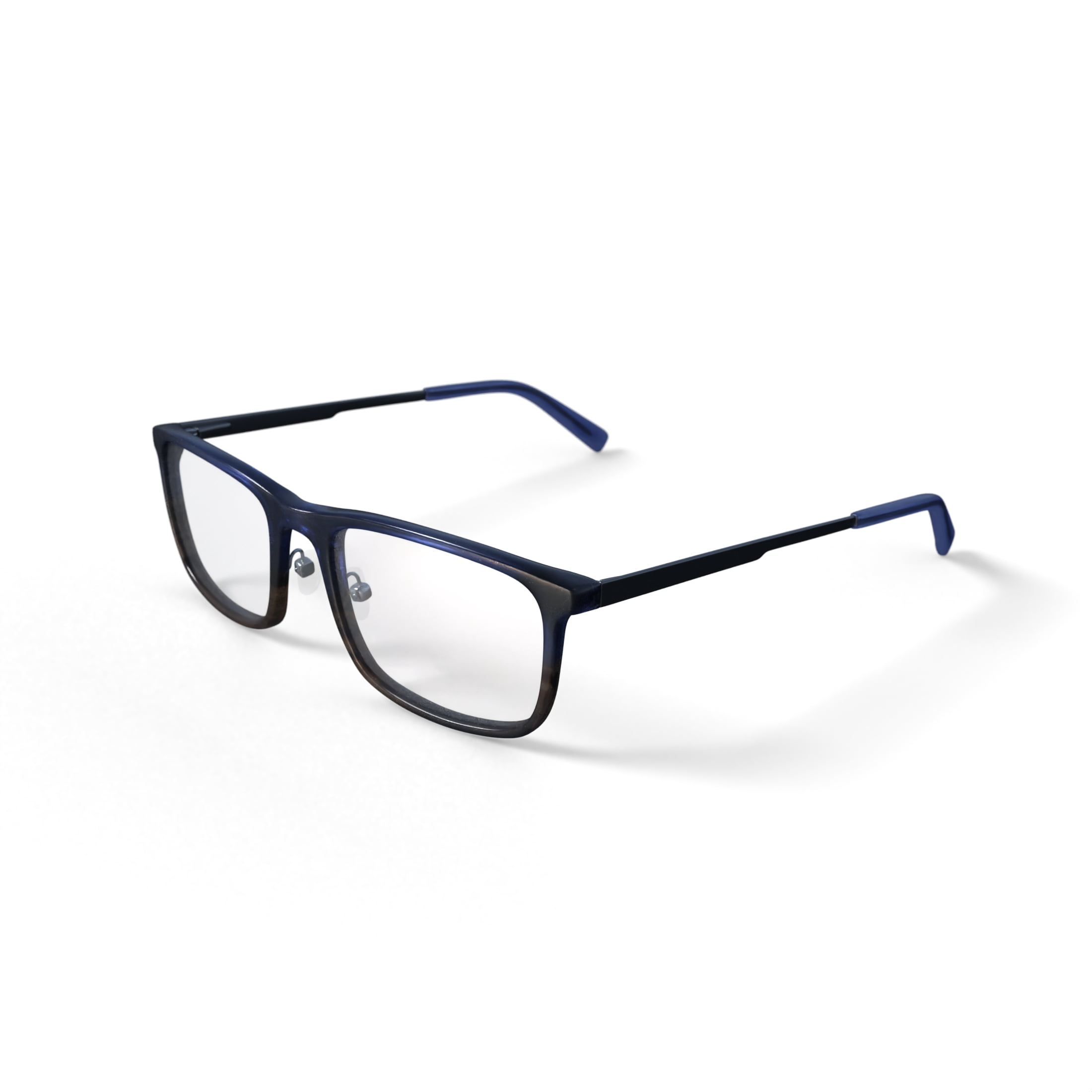 Walmart Men's Edward Rectangular Prescription Eyeglasses with Case, Navy