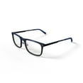 thumbnail image 2 of Walmart Men's Edward Rectangular Prescription Eyeglasses with Case, Navy, 2 of 6