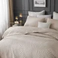 thumbnail image 3 of Colcha de algodón de 3 uds., funda de cama, colchas y cobertores de hojas, colchón, manta, almohadilla de cama de verano, juego completo de cama doble, 3 of 5