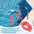 thumbnail image 4 of Uxcell Pipe Insulation Foam Tube, Pool Noodles Foam Tubing Covers for Swimming Pool Handle Heat Preservation Protective Red 3/8" (10mm) ID x 3.3FT x 13/16" OD, 4 of 7