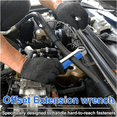 thumbnail image 6 of Impact Ready Offset Extension Wrench Tight Reach Set with 1/2 Inch,1/4 Inch and 3/8 In y23009, 6 of 7