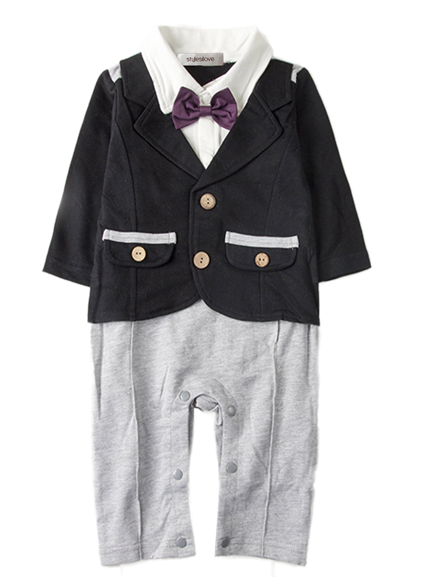 baby tuxedo romper