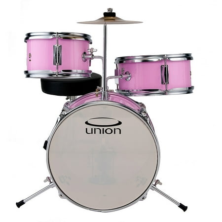 Union UT3 3-Piece Toy Drum Set w/ Cymbal and Throne -
