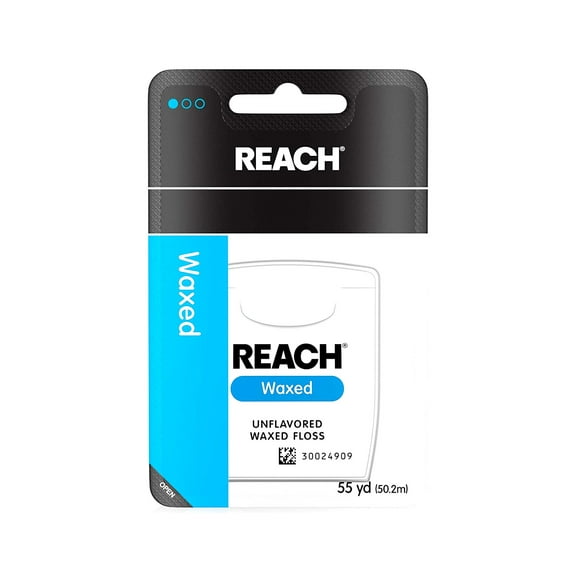 Reach Unflavored Waxed Dental Floss 55 yds (3 pack)