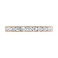 thumbnail image 7 of 1/2 Carat Natural White Diamond Wedding Band Ring in 14K Rose Gold - IGI Certified (Ring Size 4), 7 of 7