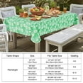 thumbnail image 6 of Smile Bee Waterproof Vinyl Tablecloth, Rectangle Wipeable Spill-Proof Table Cover with Flannel Backing for Home, Kitchen, Dining, Party & Outdoor (Green, 60" x 120"), 6 of 9