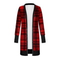 thumbnail image 2 of Qiylii Women Christmas Long-Sleeved Cardigan Cartoon Holiday Coat Clothing, 2 of 4