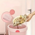 thumbnail image 4 of 50Pcs Drawstring Trash Bag Strong Leakproof Thick Garbage Bags Unscented Rubbish Bags Portable For Bathroom Kitchen Small Trash Can(Pink-45X45Cm)#1887, 4 of 5