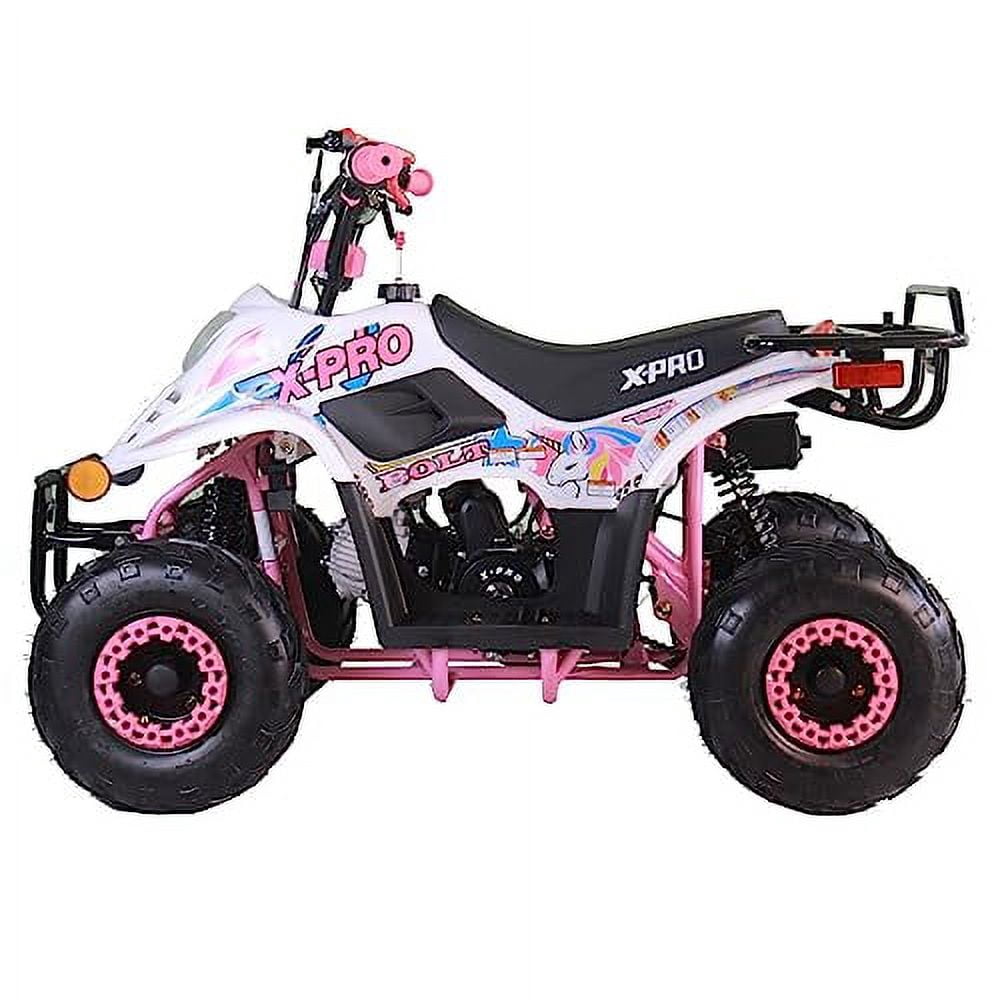 X-Pro Brand New Bolt 110cc Gas ATV 2025 ver. with Automatic Transmission 14.5" Wheels Remote Control Rear Rack