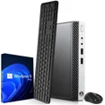 thumbnail image 1 of Restored HP Prodesk 400 G5 Mini Desktop PC Intel Quad-Core i5-9500T, 16GB Ram, 256GB SSD, WiFi, Keyboard and Mouse, Windows 11 Pro (Refurbished), 1 of 7