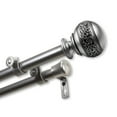 thumbnail image 4 of InStyleDesign  Nadine Adjustable Double Curtain Rod Cocoa 28-48 Inch, 4 of 5