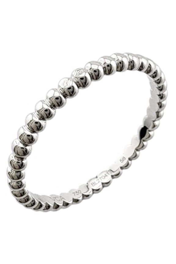Pre-Owned Van Cleef & Arpels Perlee Gold Pearl Ring, 18K White Gold, Women's Ring.