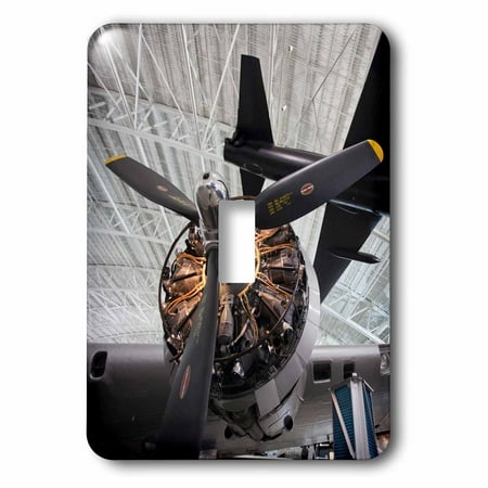 3dRose USA, Nebraska, Ashland, B-17 bomber engine and U-2 spy plane. - Single Toggle