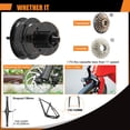 thumbnail image 6 of Bafang 48V 750W Ebike Rear Hub Motor Kit 20" Electric Bike Conversion Kit with LCD Display 48V25Ah Downtube Battery for 135-142mm Rear Dropout Bicycle, 6 of 9