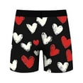 thumbnail image 6 of Men's Valentine's Day Heart Print Underwear Comfortable Stretch Boxer Briefs, Festive Soft Underwear, 6 of 8