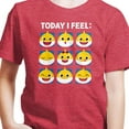 thumbnail image 3 of Baby Shark - Today I Feel Grid - Toddler And Youth Short Sleeve Graphic T-Shirt, 3 of 6