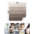 thumbnail image 5 of Cloth Napkins Set of 6 - 20x20 Inches, Brown Beige Ombre Washable Reusable Table Napkins, Farmhouse Vintage Wooden Striped Soft & Absortbent Dining Napkin for Party Wedding Hotel Restaurant, 5 of 8