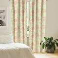 thumbnail image 2 of Ambesonne Colorful Curtains, Flowers Polka Dots, Pair of 28"x95", Multicolor, 2 of 5