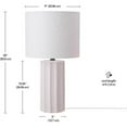 thumbnail image 3 of Globe Electric Doris 20 in. Concrete Beige/White Table Lamp, 3 of 6