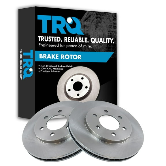 TRQ Front Brake Rotors Set Vented Fits Select 2003-2006 Ford Expedition Lincoln Navigator