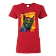 thumbnail image 1 of Cute Colorful Rainbow Doberman Dog Dog Lover Womens Graphic T-Shirt, Red, X-Large, 1 of 3