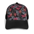 thumbnail image 3 of Yiaed Colorful Hawaii Palms Print Baseball Cap Dad Hat Polo Style Plain Blank Adjustable Size, 3 of 5