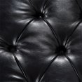thumbnail image 6 of Modern Faux Leather End of Bed Bench, Upholstered Button Tufted Ottoman Seat with Storage Shelf and Nailhead Trim for Bedroom Entryway Living Room, 6 of 13