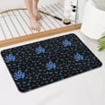 thumbnail image 4 of Black Butterfly Pattern Bathroom Rugs Mat,Non Slip Microfiber Bathroom Rug,Rubber Backing,Soft Bathroom Mats for Bathroom Floor,Tub and Shower,17x27in(43x68cm), 4 of 5