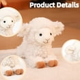 thumbnail image 2 of Adorable Realistic Lamb Plush Toy - Soft Fluffy Stuffed Sheep Doll Throw Pillow for Cuddle & Decor, 2 of 5