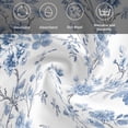 thumbnail image 5 of Blue White Spring Floral Cloth Napkins, Summer Botanical Birds Washable and Reusable Dinner Napkins Set of 4, Table Napkin for Kitchen Party Birthday Wedding Hotel Housewarming 20"x20", 5 of 8