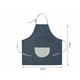 thumbnail image 2 of Delantal de cocina antiincrustante y a prueba de aceite Delantal de cocina para el hogar Estilo coreano Sin mangas Delantal de trabajo ajustable Monos de trabajo (gris claro) JAMW Sencillez, 2 of 5