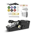 thumbnail image 1 of APPLAYERR Portable Black Sewing Machine Complete Kit USB Battery Powered Dual Speed Metal Plastic Construction Lightweight One Hand, 1 of 8