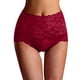 thumbnail image 1 of Bragas elásticas Gibobby para mujer Ropa interior moldeadora cuerpo encaje cintura alta sexy Vino M, 1 of 4
